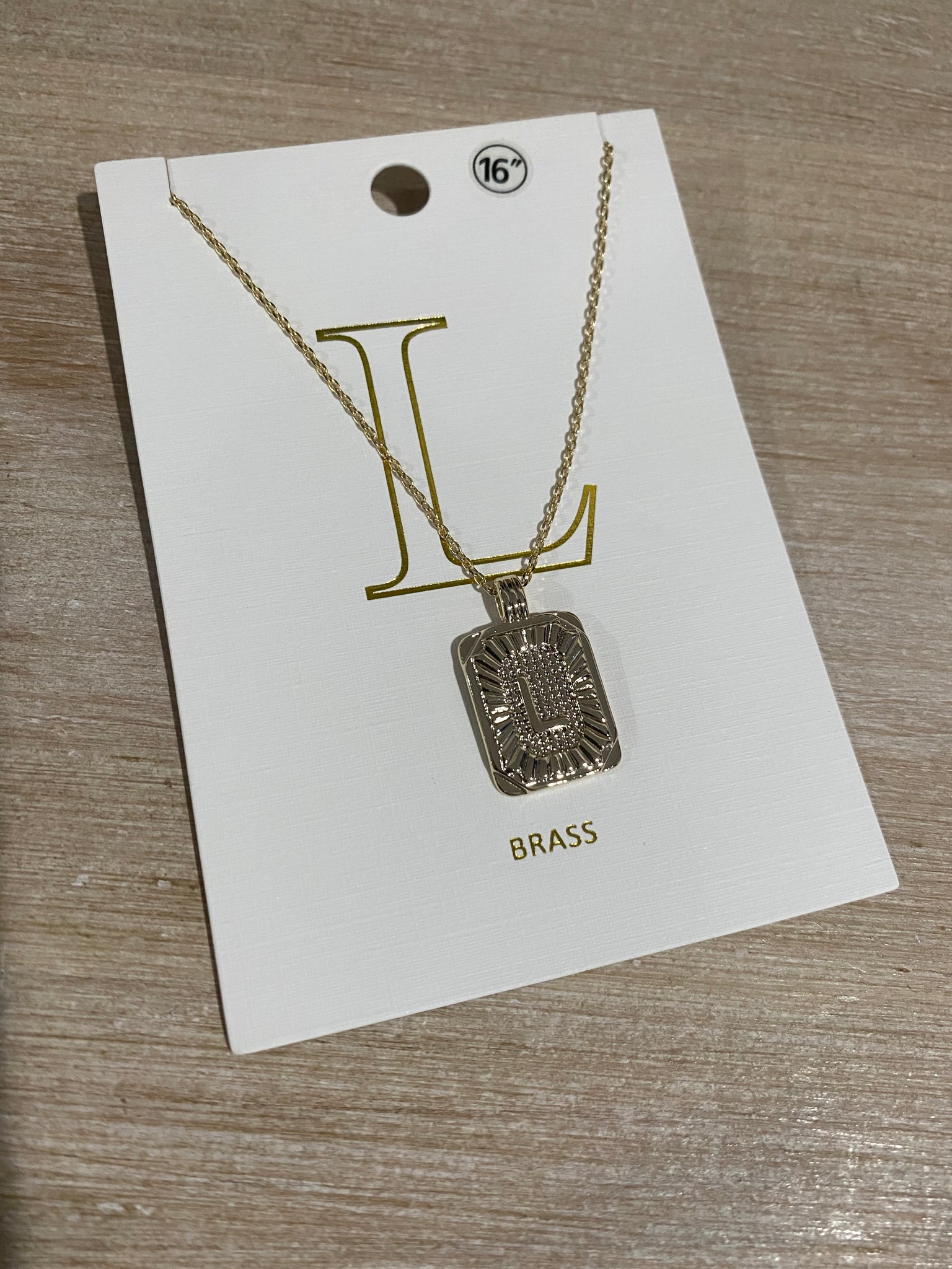 A-Z Pendant Necklace