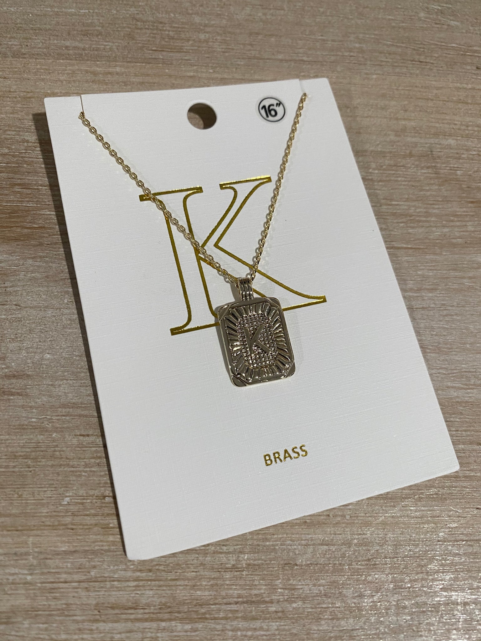 A-Z Pendant Necklace