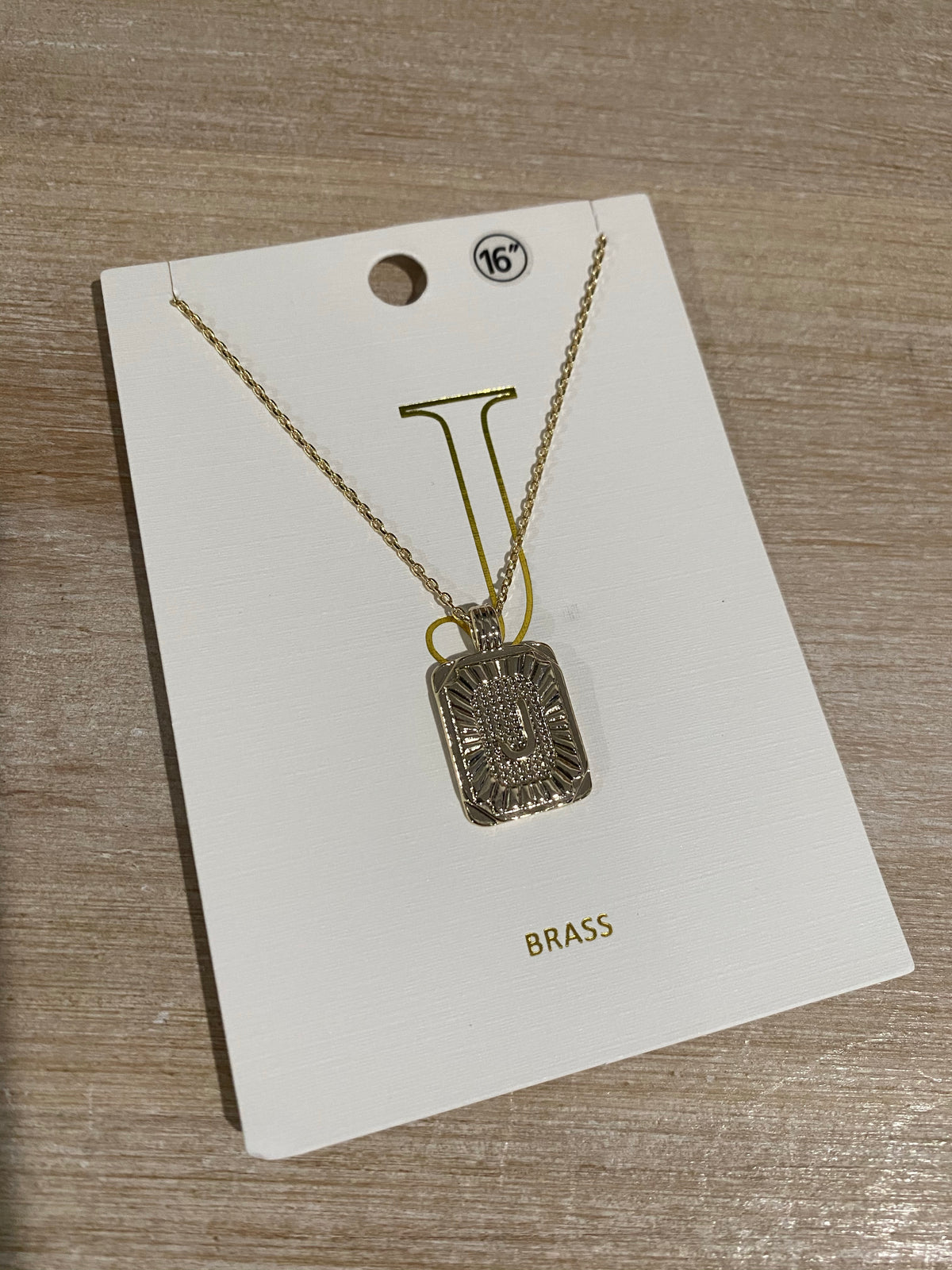 A-Z Pendant Necklace