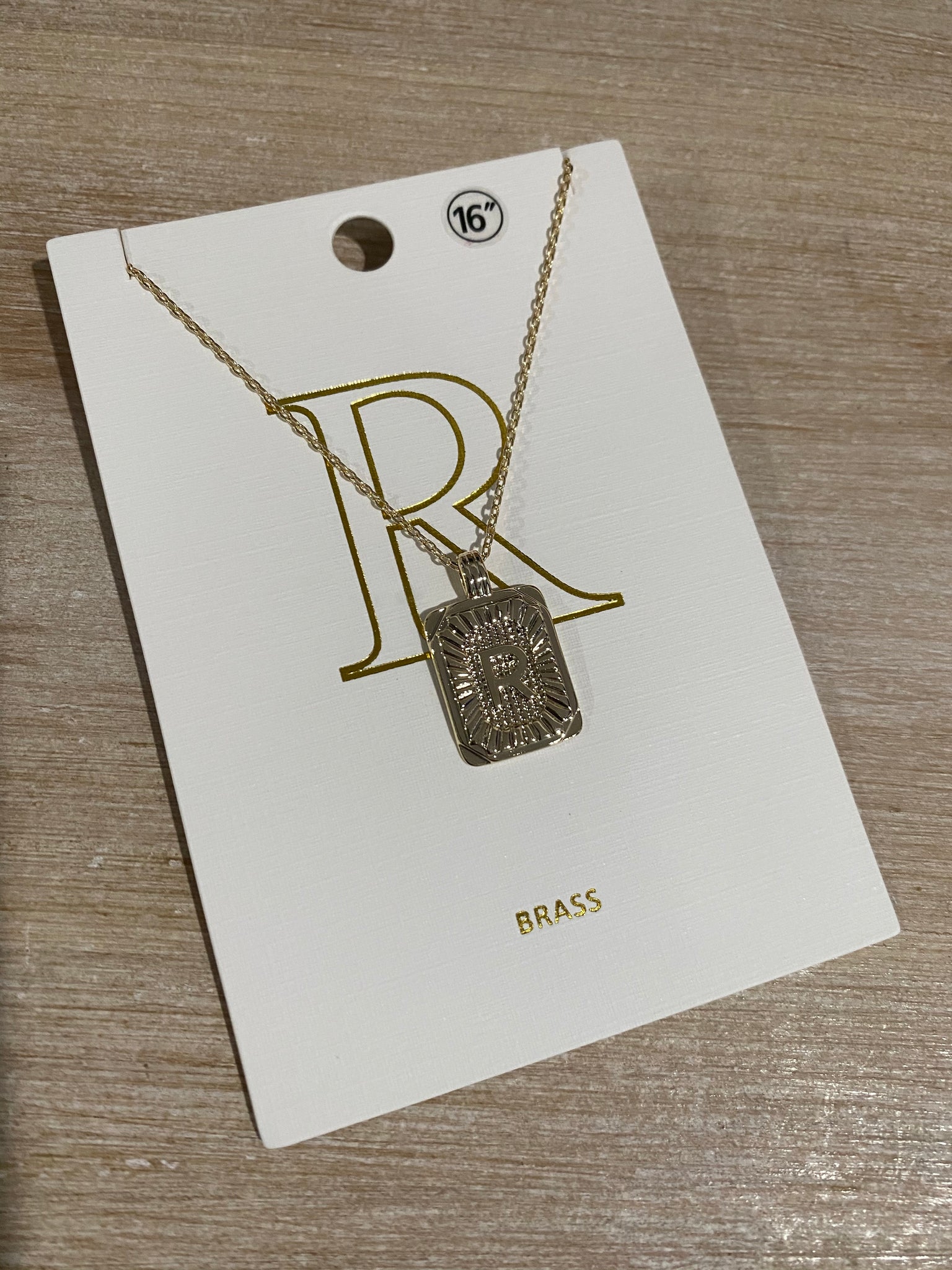 A-Z Pendant Necklace