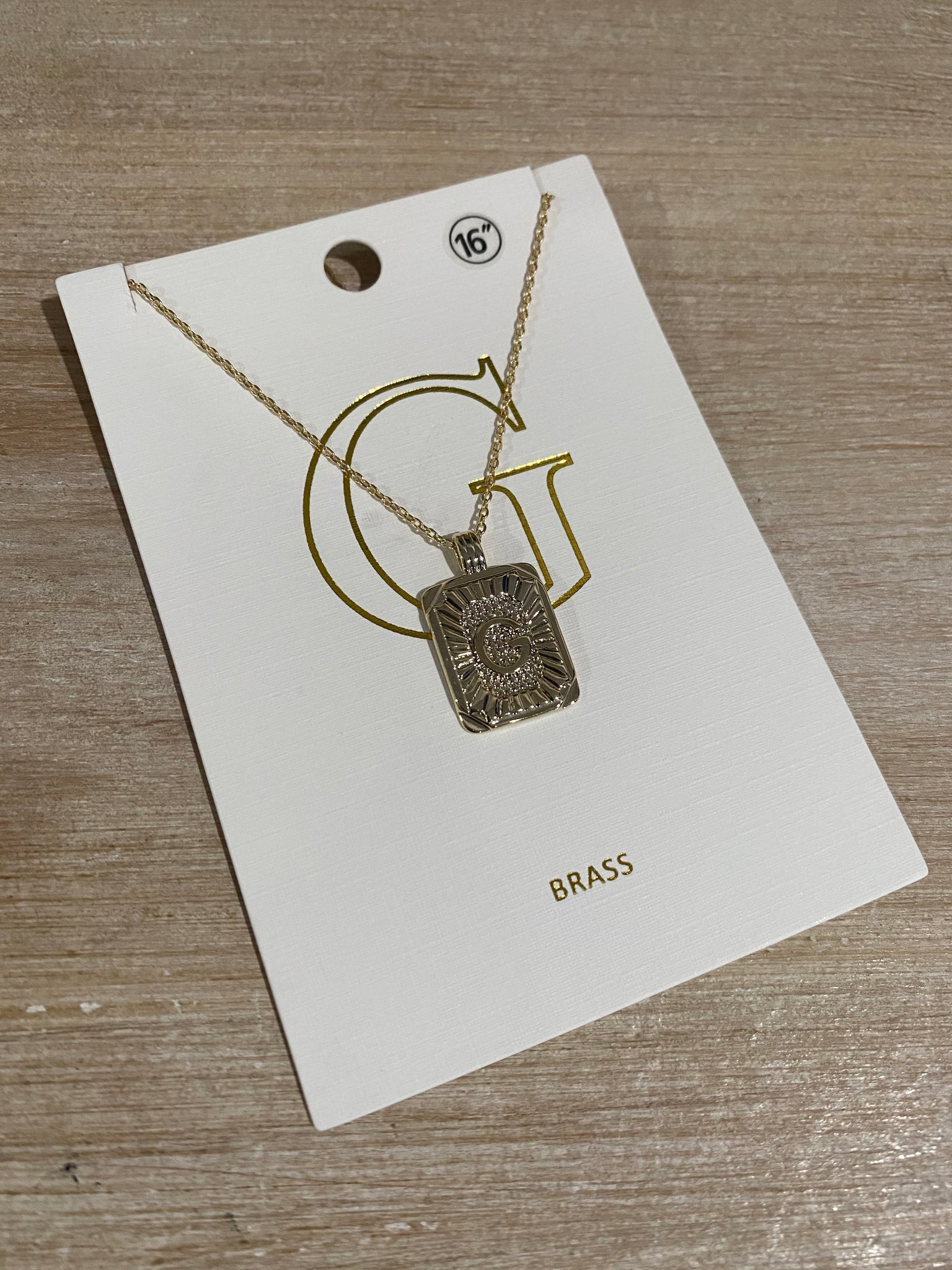 A-Z Pendant Necklace