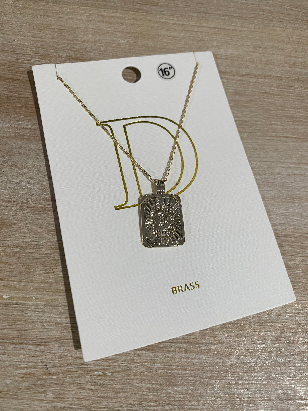 A-Z Pendant Necklace