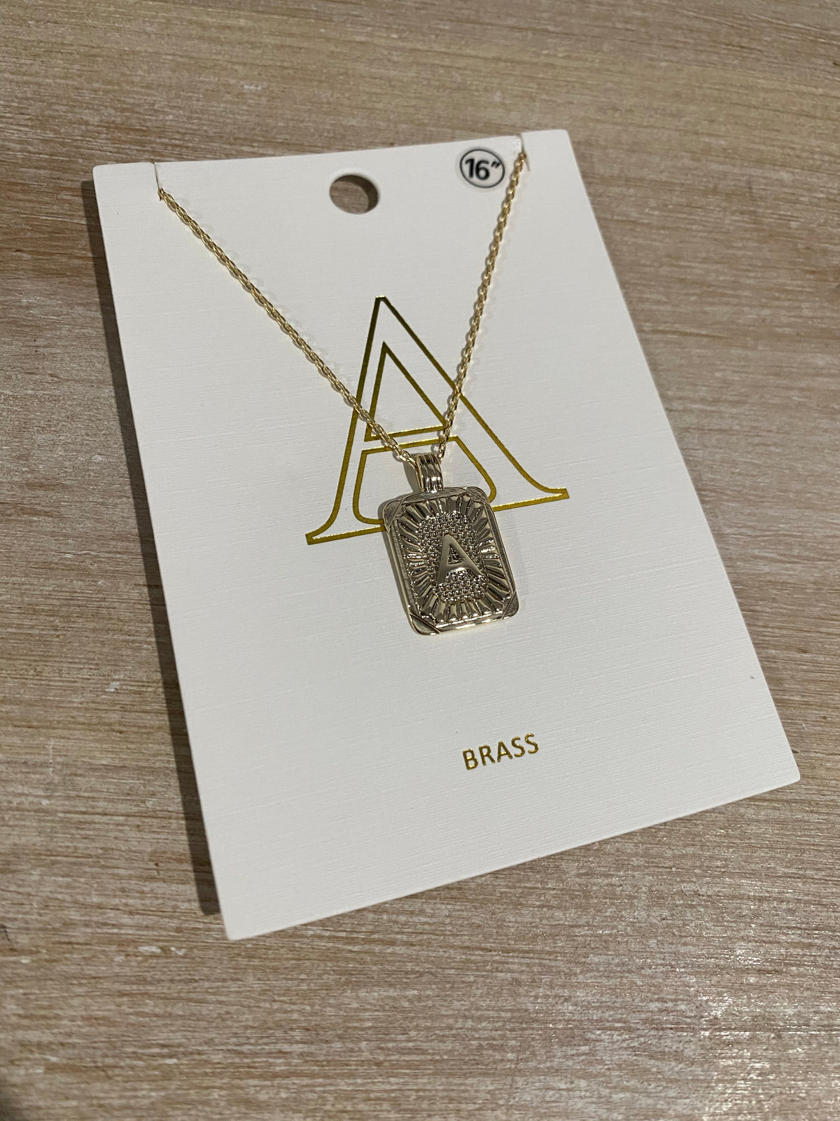 A-Z Pendant Necklace