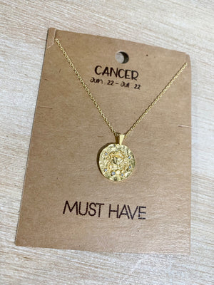 Zodiac Coin Necklace