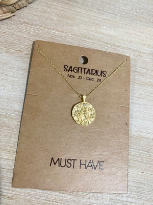 Zodiac Coin Necklace